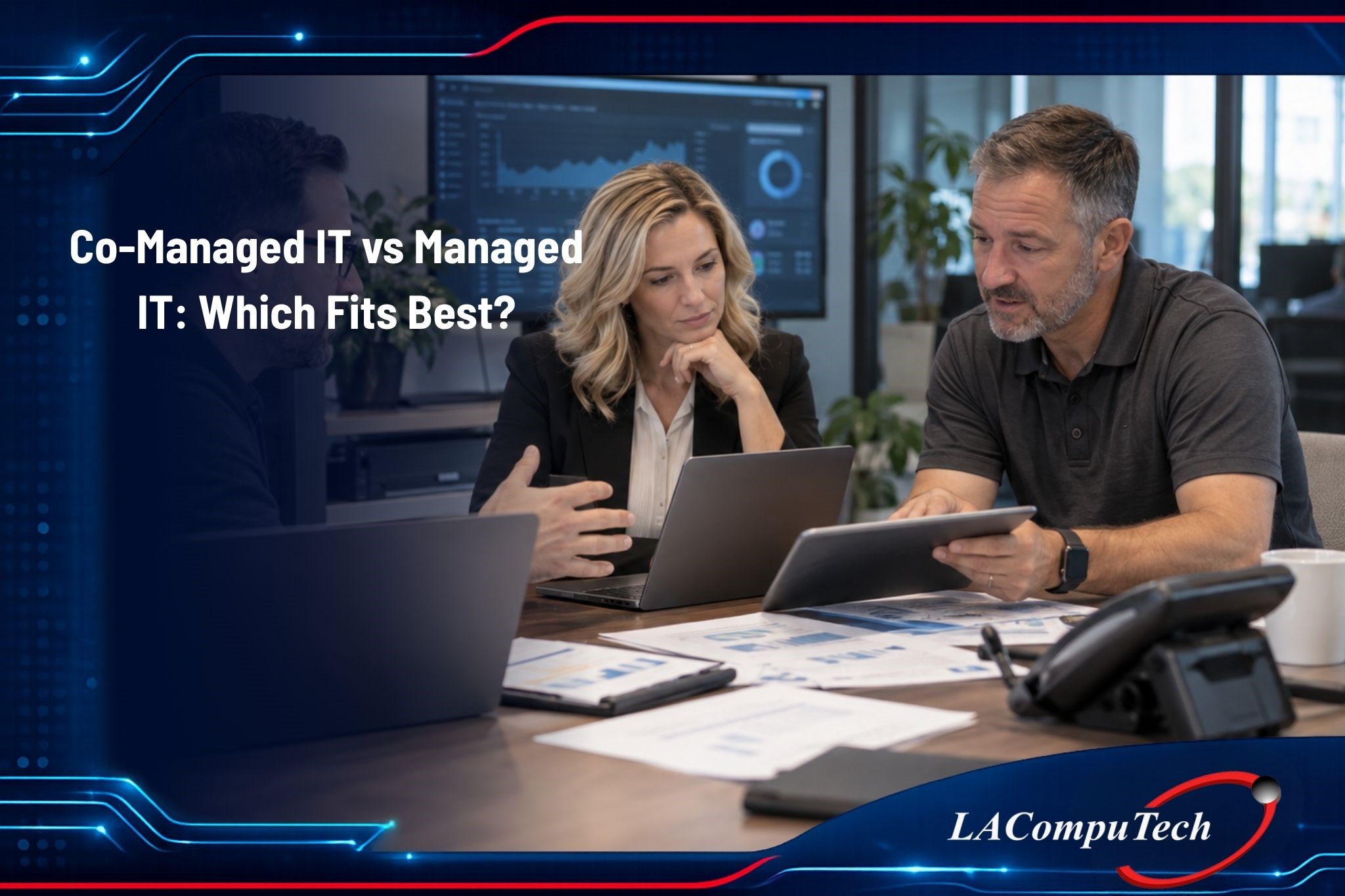 Co-managed IT versus managed IT comparison for businesses choosing the right IT support model